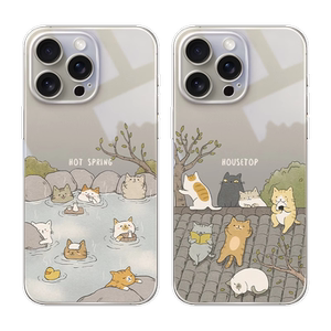 苹果创意情侣款手机可爱猫咪ins