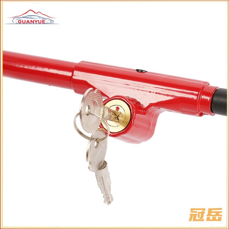汽车方向盘锁伸缩式带钩油门锁锁通用车载防盗锁神器离合器防盗