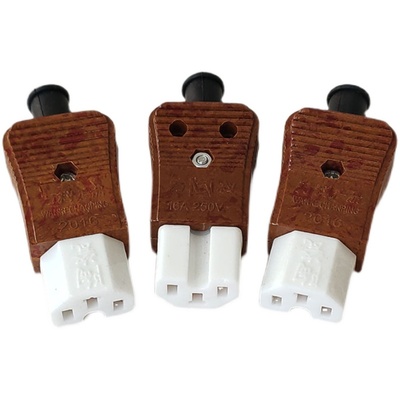 电水壶电饭锅配件陶瓷插头耐高温