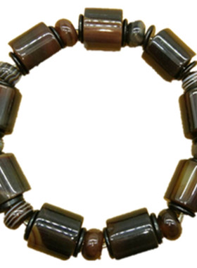 天然巴西玉髓蚕丝玛瑙佛珠