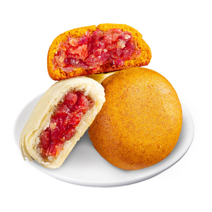 云南酥皮云腿红白饼特产滇式火腿月饼老式荞麦红饼糕点心中秋送礼