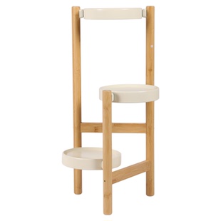 实木多层花架客厅转角电视柜旁落地式靠墙绿植置物架铁艺花盆架子