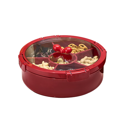 艾加达客厅旋转红色果盘