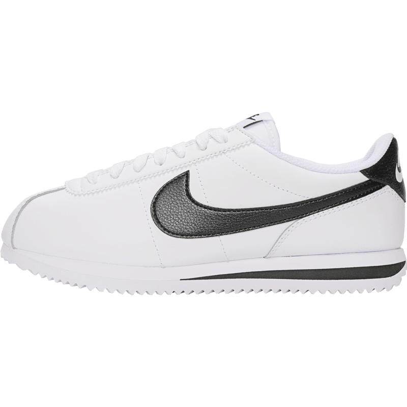 NIKE耐克女子CORTEZ LEATHER黑白复古跑鞋低帮运动鞋DN1791-107