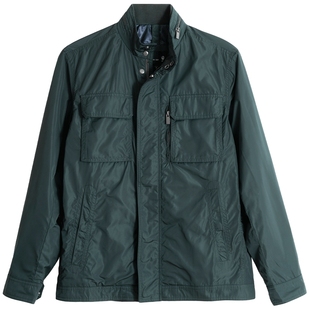 爸爸外套秋装中年男士上衣中老年男装老爸春秋夹克衫爷爷老人衣服