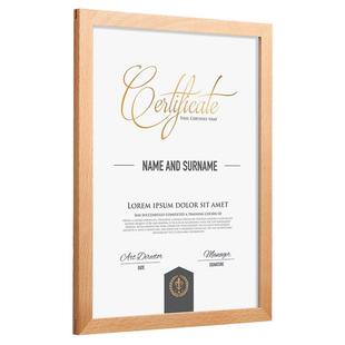 专利证书框实木教师简介相框奖状证件框架挂墙可更换展示框荣誉墙