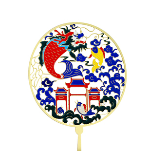 鲤鱼跃龙门黄铜书签故事古典外事儿童节毕业高考精密晋升礼品定制