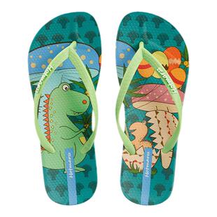 hotmarzz/黑玛人字拖夏可爱弧型底男女童拖鞋小孩防滑速干沙滩鞋