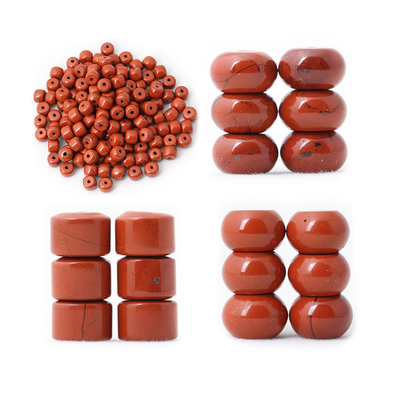 祺琬原矿鸡肝玛瑙红石隔珠隔片