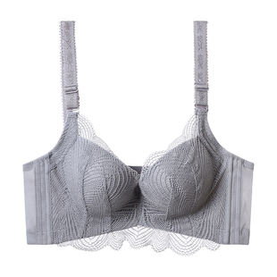 夏娃之秀内衣专柜正品硅胶性感舒适聚拢上托侧调整型红色蕾丝文胸