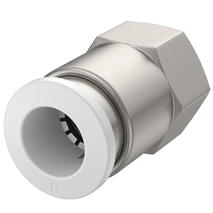 气动内丝PCF6-01铜不锈钢4-M5内螺纹气管快速接头直通快插PCF8-02