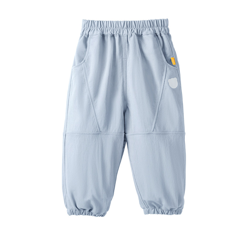 贝肽斯儿童裤子夏季新款男女童防蚊裤婴儿宝宝运动透气防晒冰丝裤