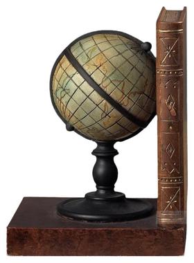 诗歌与远方美式古典地球仪书挡