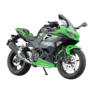 正版川崎ninja400可启动忍者摩托车模型仿真合金机车手办男孩玩具