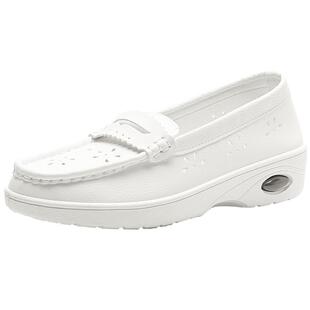 护士鞋女软底夏季透气不臭脚白色厚底凉鞋小白医护工作平底单鞋子