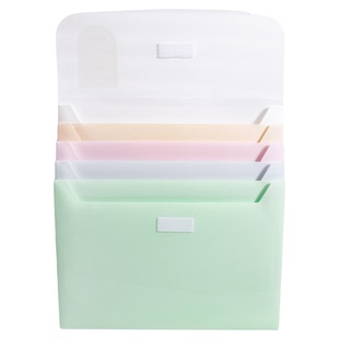 天色超厚a4文件袋创意多层大容量高颜值新款初中学生学科科目分类袋防水资料册试卷作业书本档案收纳神器