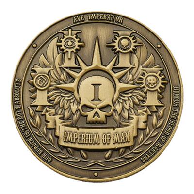 星辰铸造战锤40K人类帝国纪念币