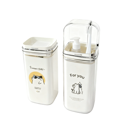 高颜值新款三合一旅行洗漱杯套装