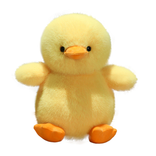 可爱炸毛小黄鸭子玩偶公仔抱枕娃娃毛绒玩具送男女孩儿童生日礼物