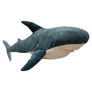 宜家正品布罗艾鲨鱼毛绒玩具抱枕玩偶同款啊呜大白鲨生日礼物