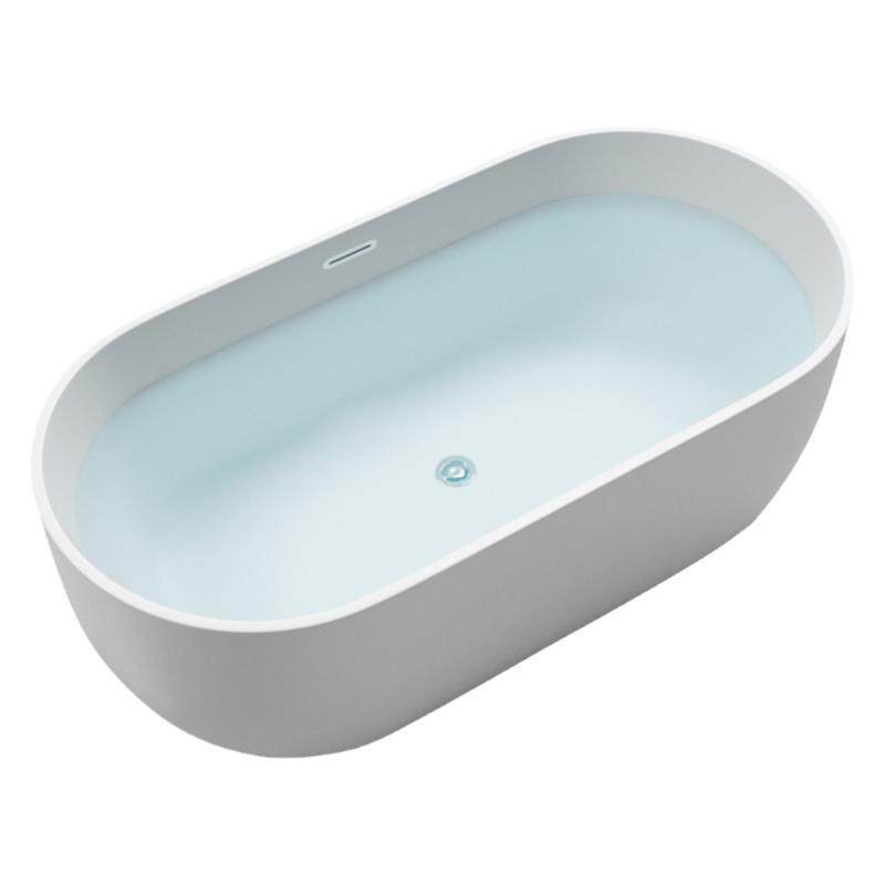 亚克力独立椭圆形浴缸家用小户型