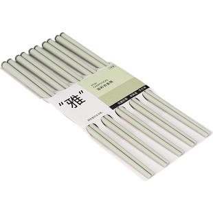 摩登主妇抗菌合金筷家用高档2026新款一人一筷防滑防霉耐高温筷子