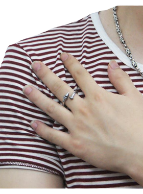 男士钉子戒指钛钢复古