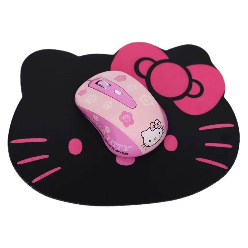 凯蒂猫无线鼠标静音可爱女生粉色