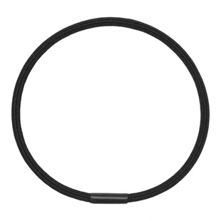 细头绳适合发量少细款不勒发无扎痕黑色高弹力皮套发绳皮筋女扎头