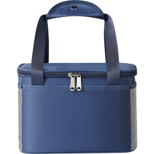 快乐鱼保温饭盒袋大容量带饭手提袋子上班族加厚铝箔便当午餐盒包