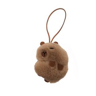 新款卡皮巴拉毛绒挂件姓名牌区分牌书包挂件送闺蜜情侣礼物