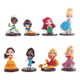 城堡小公主蛋糕装饰摆件美人鱼白雪公主娃娃女孩艾莎生日烘焙装扮