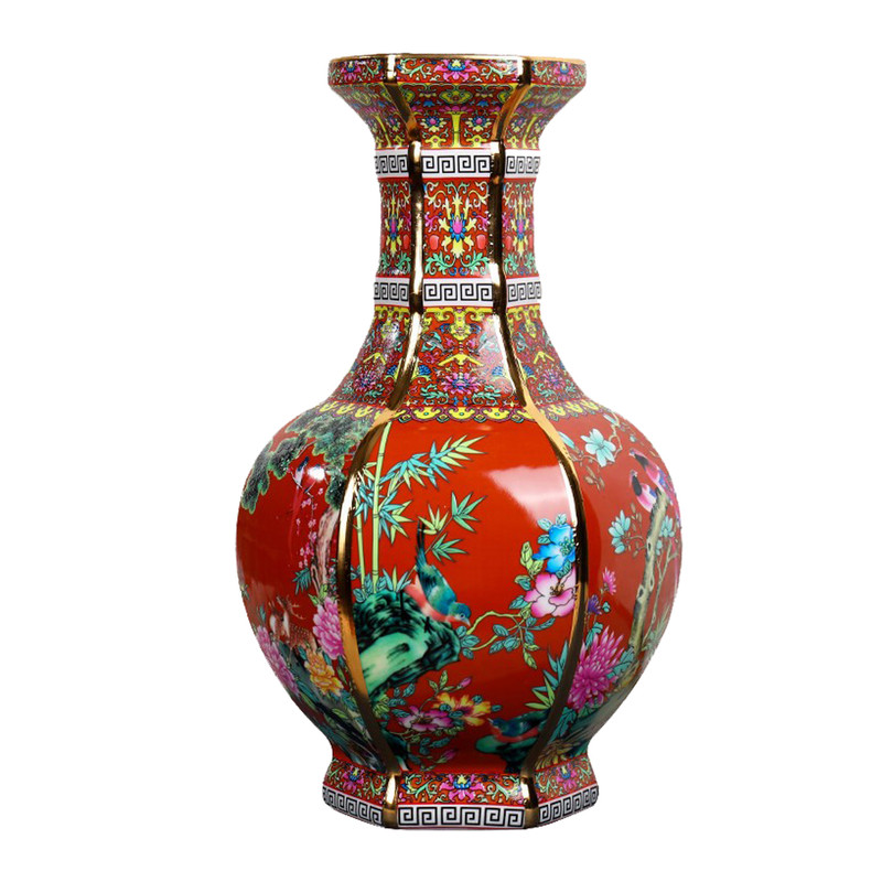 景泰蓝陶瓷酒瓶景德镇釉上彩