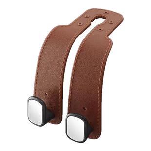 汽车挂钩车载座椅背升级隐藏双挂钩翻毛皮后排车内用包包储物挂钩