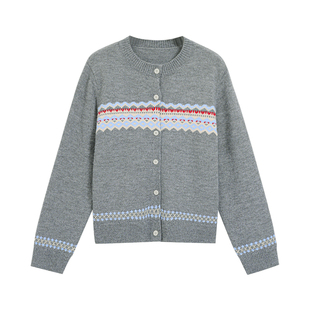 春款2026新款正肩显瘦针织衫上衣大码女装胖mm巨好看复古韩系毛衣