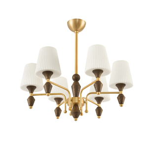 旭呈美式复古客厅灯低层高吊灯法式中古风卧室主灯餐厅吸顶灯灯具