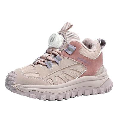 HANGTEN欢腾女童二棉鞋品牌2025新款冬款女孩加绒鞋儿童运动鞋女