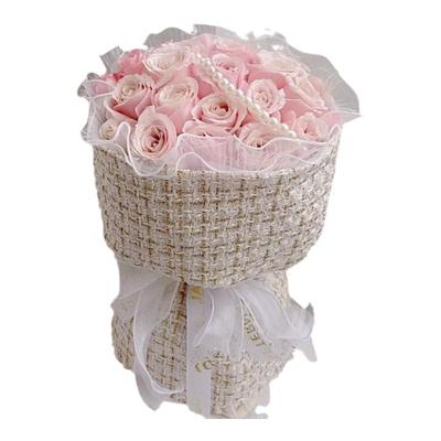 卡布奇诺玫瑰花鲜花速递同城成都小香风花束生日送女友全国配送店