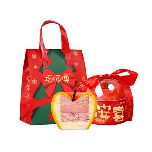 巧师傅旗舰店巧师傅新年礼物苹安果奶酪慕斯蛋糕送男女生朋友闺蜜岁岁平安礼盒