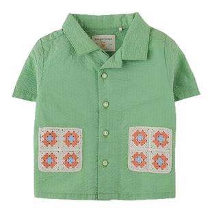 45Z Little现货 菲律宾gingersnaps SS25春夏男宝短袖衬衫短裤