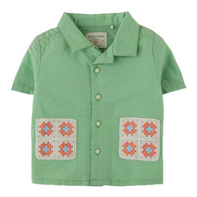 45Z Little现货 菲律宾gingersnaps SS25春夏男宝短袖衬衫短裤