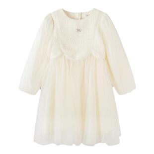 巴拉巴拉童装儿童公主裙女童春秋装小香风拼接内搭洋气纱连衣裙甜