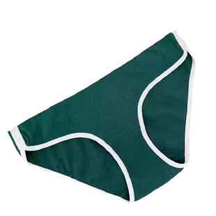 全店任选【128元5条】 68内裤女运动风低腰抑菌包臀三角裤纯棉裆