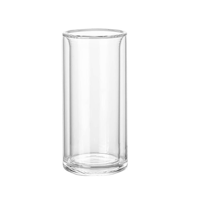 简约高硼硅家用双层玻璃杯耐热泡茶杯防烫牛奶杯透明客厅喝水杯子