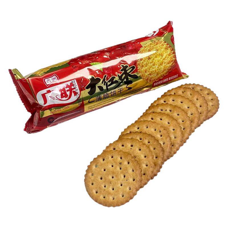 广联大红枣薄脆饼干128克