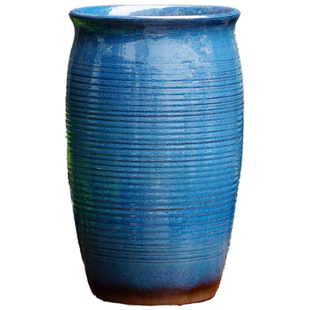 手工粗陶高大陶罐多肉花盆法师老桩花卉玉坠植物直筒花盆九尾狐盆