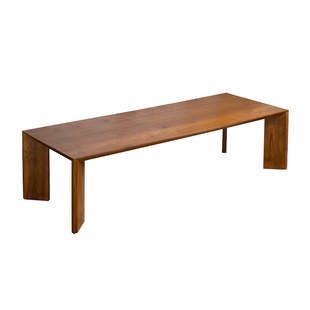 木有作为中古风缅甸柚木实木大板餐桌榫卯大象桌客厅大书桌办公台