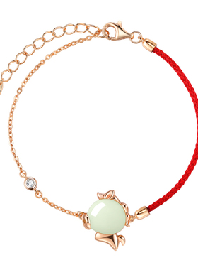 和田玉小马手链女925纯银