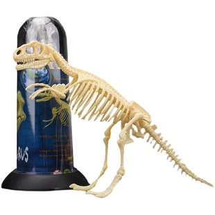 恐龙骨架模型仿真考古化石摆件拼装霸王龙积木益智男孩儿童礼物
