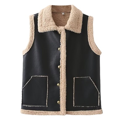 宛宛家机车风马甲百搭时尚